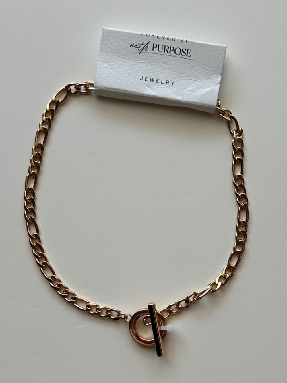 New Gold-tone Toggle Necklace